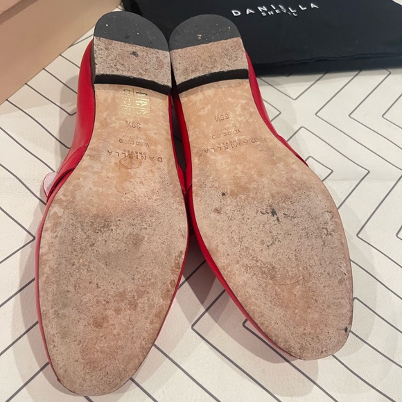 Daniella Shevel Red Leather Loafers - Picture 9 of 15